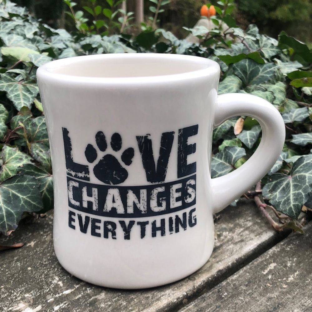 “Love changes everything” mug